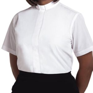 camisa clerical dama